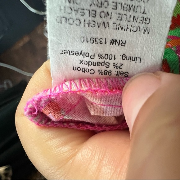 Show Me Your MuMu High Volume Mini Dress Tropical Pink Print - Picture 10 of 11